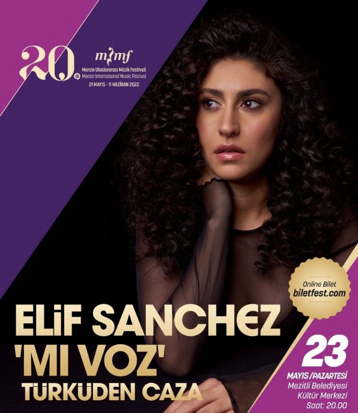 Caz solisti Elif Sanchez, Mersinlilerle buluacak