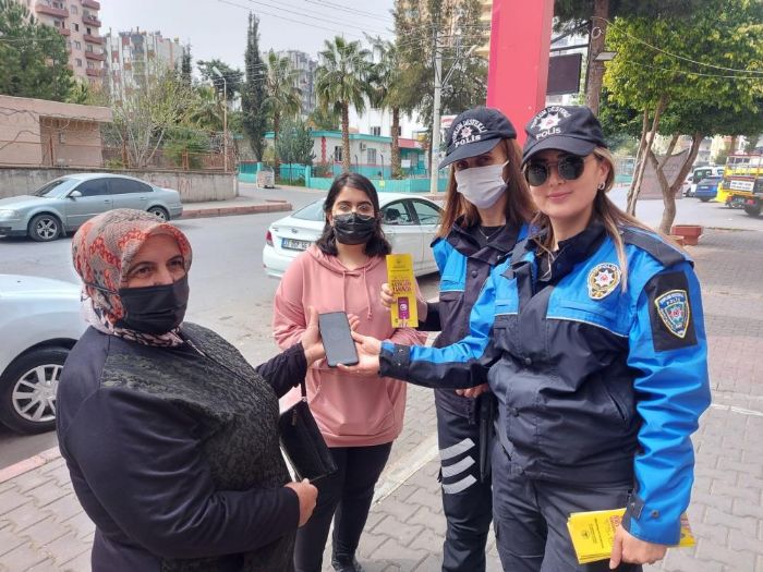 Mersin polisinden, KADES bilgilendirmesi